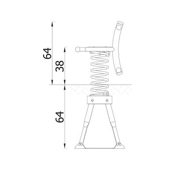 Action4kids Federwippe, Metall-Bodenanker